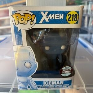 Funko Pop! X-Men - Iceman #218 Limited Edition *NON-MINT* Box is Ripped Dented